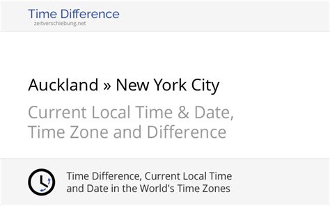 new york time difference|EST to Auckland, New Zealand to New York City, NY, USA.